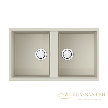 кухонная мойка omoikiri kitagawa 83-2-u-wh artceramic х белый, 4993809